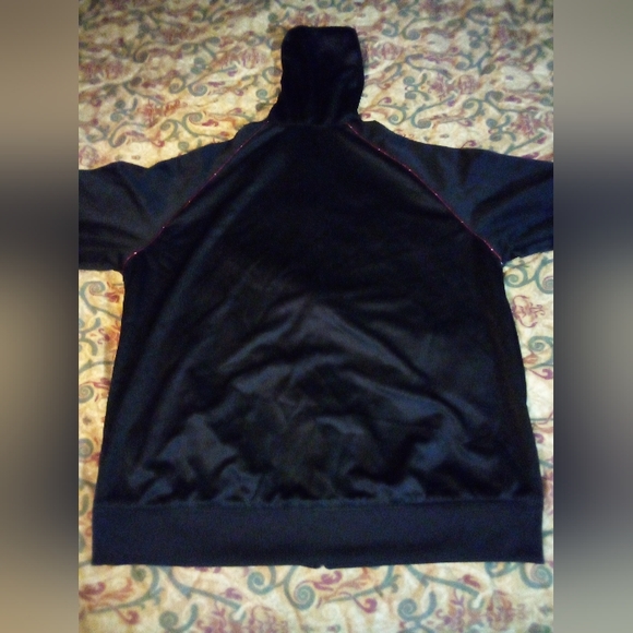 Protege Reversable Athletic Training Performance Hoodie Jacket Men's L Black/Red - Picture 5 of 14